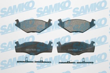 Комплект гальмівних накладок, дискове гальмо SAMKO 5SP225