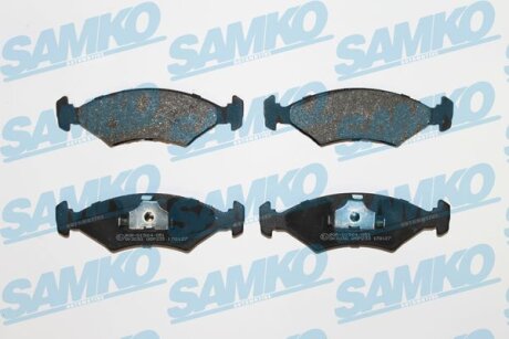 Комплект гальмівних накладок, дискове гальмо SAMKO 5SP233