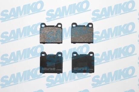 Комплект гальмівних накладок, дискове гальмо SAMKO 5SP362