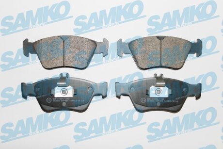 Комплект гальмівних накладок, дискове гальмо SAMKO 5SP409