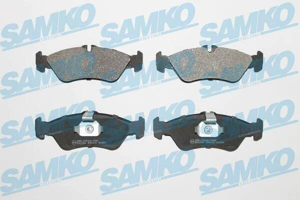 Комплект гальмівних накладок, дискове гальмо SAMKO 5SP610 (фото 1)