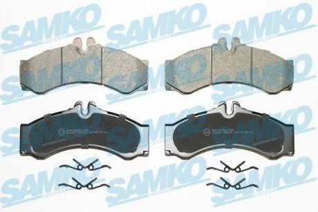 Комплект гальмівних накладок, дискове гальмо SAMKO 5SP633