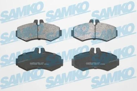 Комплект гальмівних накладок, дискове гальмо SAMKO 5SP672