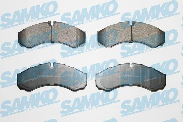 Комплект гальмівних накладок, дискове гальмо SAMKO 5SP684 (фото 1)