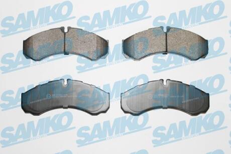 Комплект гальмівних накладок, дискове гальмо SAMKO 5SP684