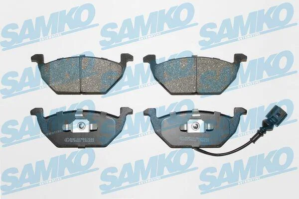 Комплект гальмівних накладок, дискове гальмо SAMKO 5SP692 (фото 1)