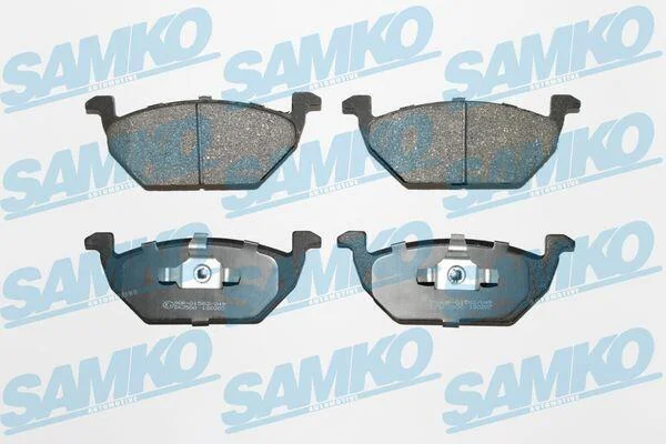Комплект гальмівних накладок, дискове гальмо SAMKO 5SP730 (фото 1)