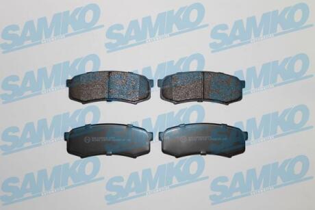 Комплект гальмівних накладок, дискове гальмо SAMKO 5SP749