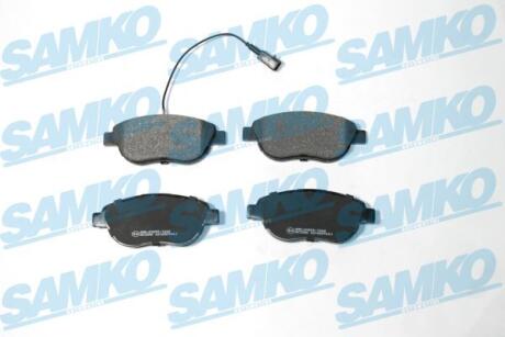 Комплект гальмівних накладок, дискове гальмо SAMKO 5SP764
