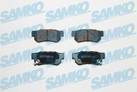 Комплект гальмівних накладок, дискове гальмо SAMKO 5SP848