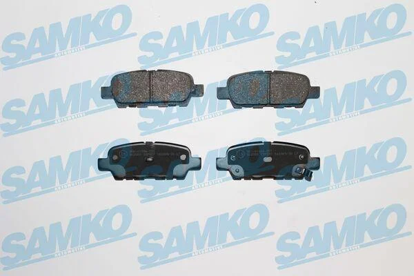 Комплект гальмівних накладок, дискове гальмо SAMKO 5SP857 (фото 1)