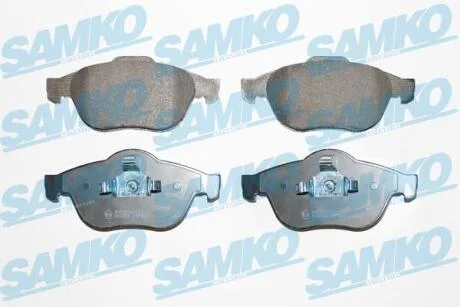 Комплект гальмівних накладок, дискове гальмо SAMKO 5SP864