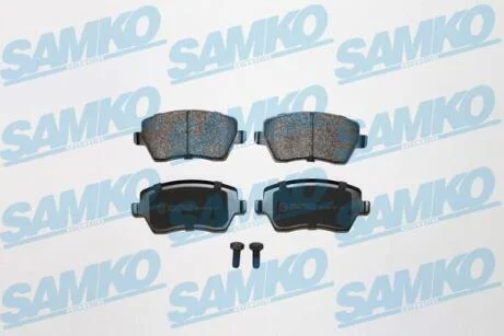 Комплект гальмівних накладок, дискове гальмо SAMKO 5SP867