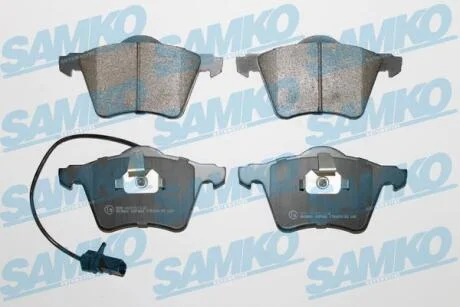 Комплект гальмівних накладок, дискове гальмо SAMKO 5SP982