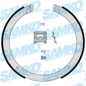 Комплект гальмівних колодок, стоянкове гальмо SAMKO 81098