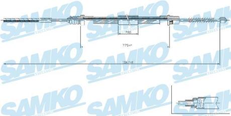 Тросовий привод, стоянкове гальмо SAMKO C0209B