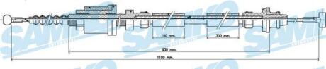 Тросовий привод, привод зчеплення SAMKO C0251C