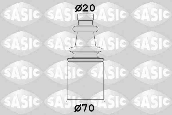 Комплект пильовиків гумових SASIC 2873693 (фото 1)