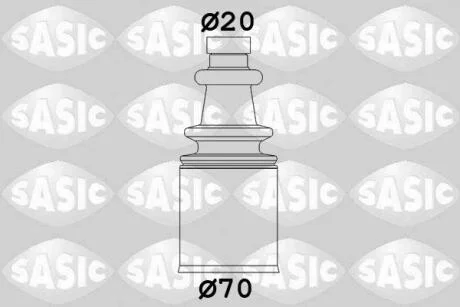 Комплект пильовиків гумових SASIC 2873693