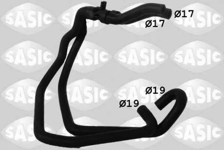 Патрубок радіатора пічки SASIC 3404089