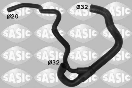 Шланг гумовий сист. охолоджен. SASIC 3406253