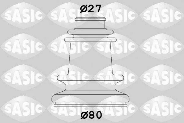 Комплект пильовиків гумових SASIC 4003419 (фото 1)