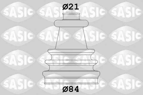 Комплект пильовиків гумових SASIC 4003426 (фото 1)