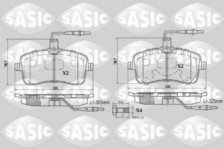 Гальмівні колодки, дискові SASIC 6210019