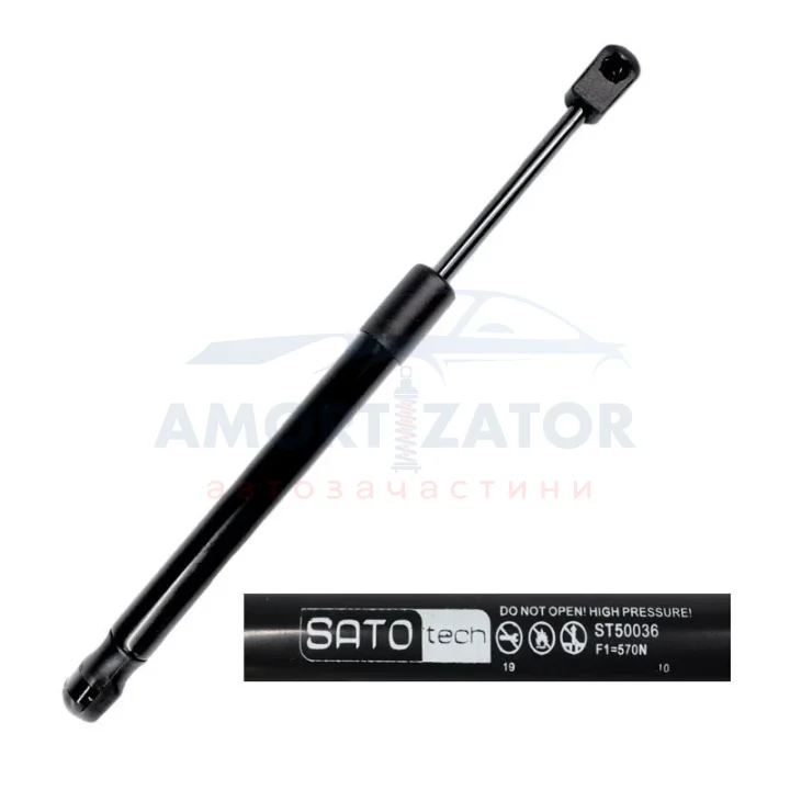 SATO Амортизатор багажника, F=490N, L=29.8см, H=8.3см SATO TECH ST50036 (фото 1)