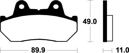 Гальмівні колодки SBS 542HF