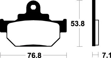 Гальмівні колодки SBS 581HF (фото 1)