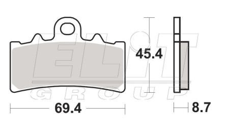 Гальмівні колодки SBS 877RS
