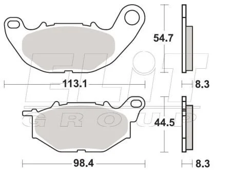 Гальмівні колодки SBS 931RS (фото 1)