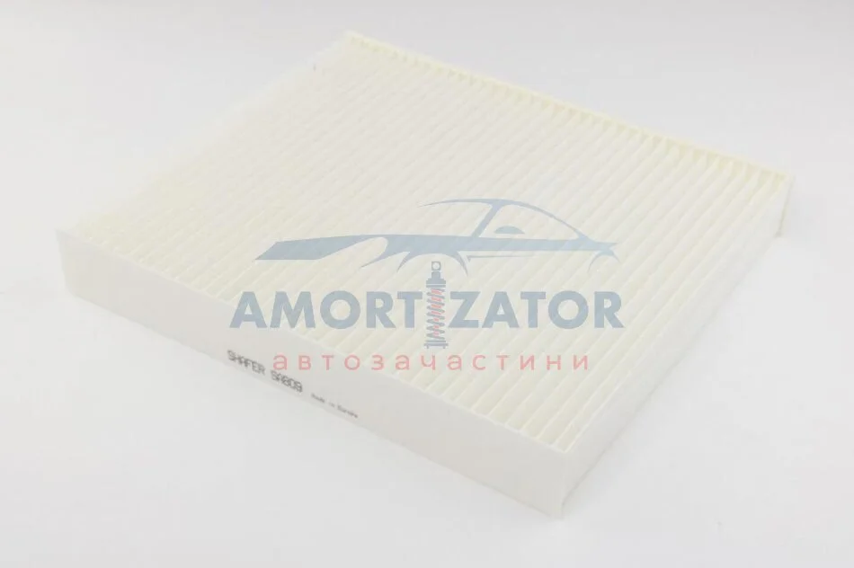 Салонний фільтр VW Polo, Skoda Fabia II/III, Rapid, Roomster (10-), 254x224x36 SHAFER SA809 (фото 1)