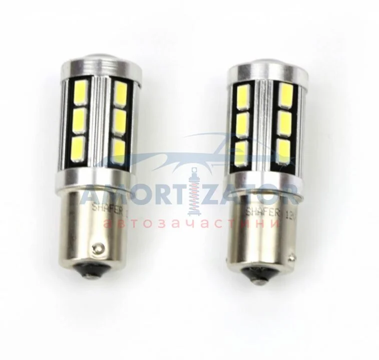 Лампа світлодіодна S25 BAY15D 18LEDs canbus (1шт) SHAFER SL4101 (фото 1)