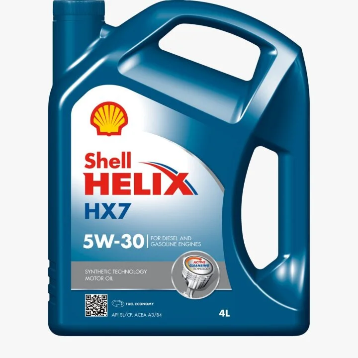 Олива двигуна 4L Shell Helix HX7 5W30 (ACEA A3/B3, A3/B4 MB 229.3VW 502.00/505.00) SHELL 550040004 (фото 1)