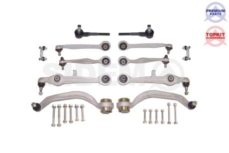 AUDI комплект важелів+тяги стаб.+наконечн. AUDI A4 04- SIDEM 37871