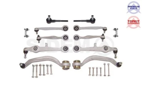 AUDI комплект важелів+тяги стаб.+наконечн. AUDI A4 04- SIDEM 37871