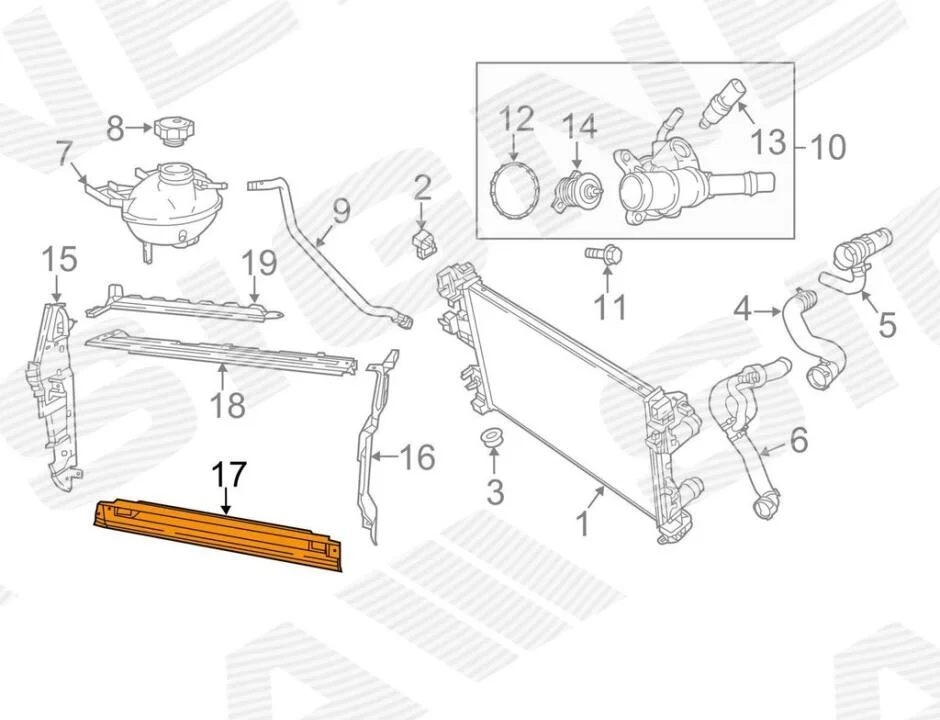 Дефлектор повітряний JEEP COMPASS, 17 - SIGNEDA PCR33311AW (фото 1)