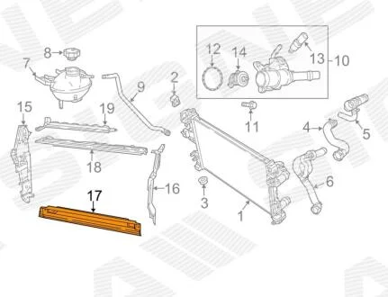 Дефлектор повітряний JEEP COMPASS, 17 - SIGNEDA PCR33311AW