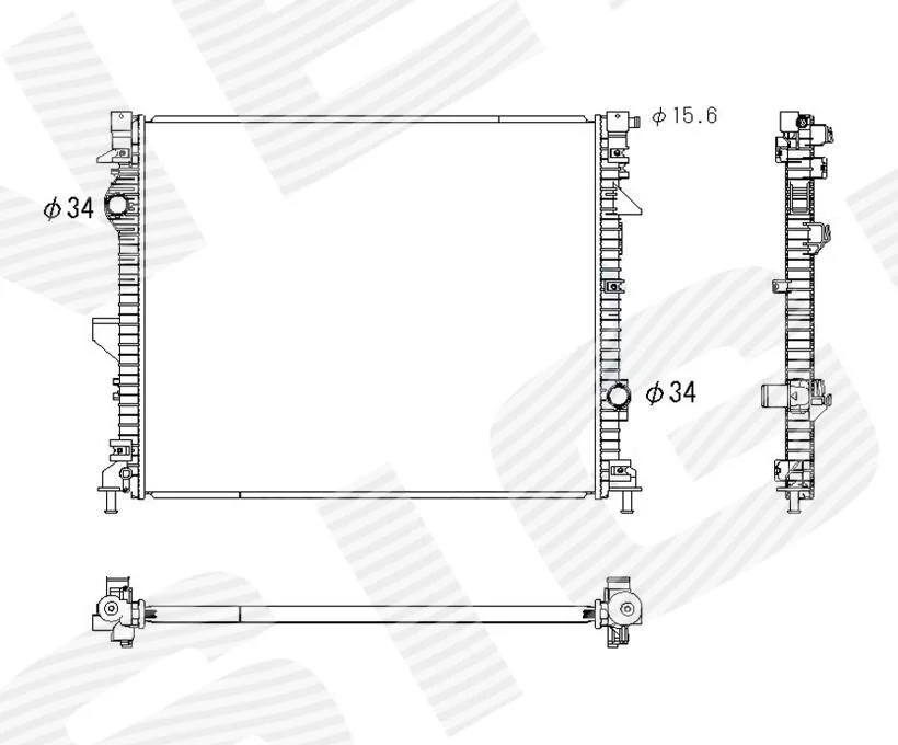 Радіатор FORD EDGE, 15 - 18 SIGNEDA RA13554Q (фото 1)