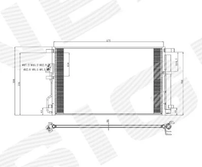 Радіатор кондиціонера HYUNDAI TUCSON, 15 - SIGNEDA RC940820