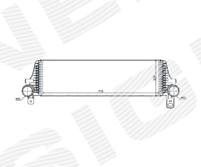 Інтеркулер VW TRANSPORTER T5, 09 - 15 SIGNEDA RI96571