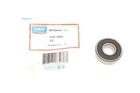 Підшипник кульковий 6000-2RSH/C3 SKF 60002RSH/C3