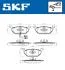 Комплект гальмівних накладок, дискове гальмо SKF VKBP 80004 E (фото 4)