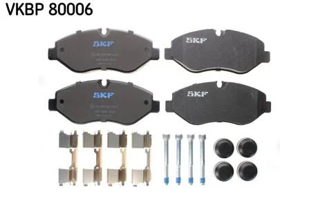 Комплект гальмівних накладок, дискове гальмо SKF VKBP 80006