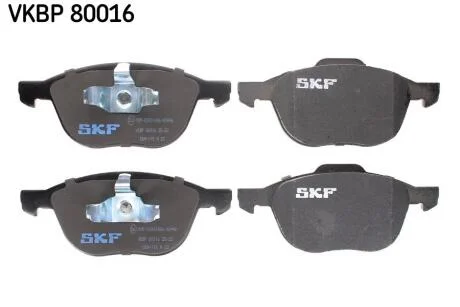 Комплект гальмівних накладок, дискове гальмо SKF VKBP 80016