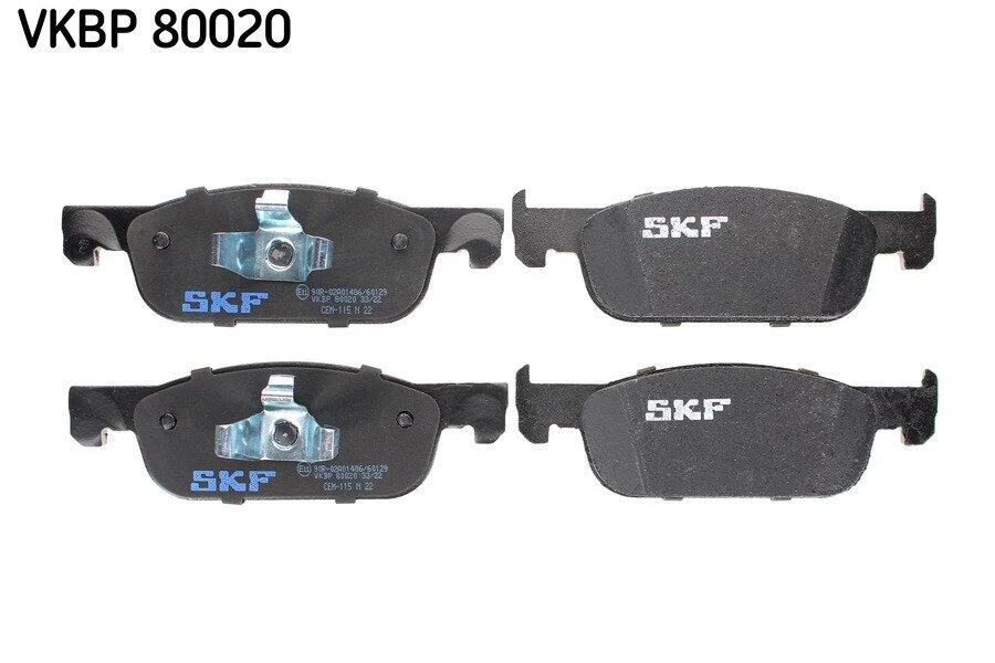 Комплект гальмівних накладок, дискове гальмо SKF VKBP 80020 (фото 1)