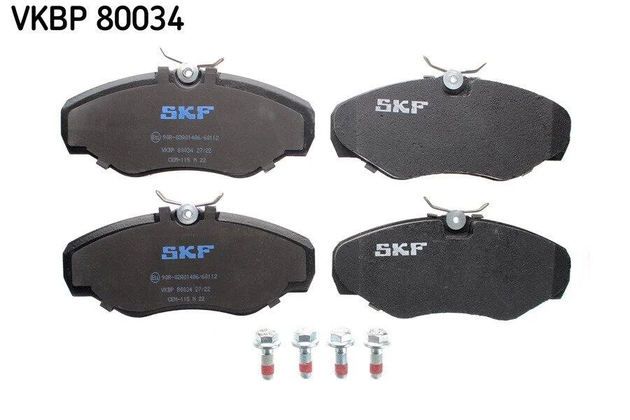 Комплект гальмівних накладок, дискове гальмо SKF VKBP 80034 (фото 1)