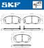 Комплект гальмівних накладок, дискове гальмо SKF VKBP 80106 A (фото 2)